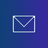 Contact page icon with envelope outline