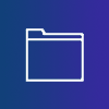 Portfolio page icon with folder outline